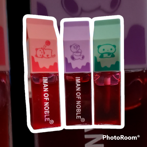 Tinta para labios imán surtido candy y caja de leche
