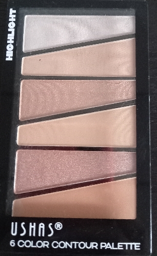 Paleta de sombras iluminadora X 6 colores ushas