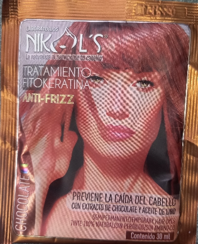 Matizante chocolate antifrizz  nikols sachet