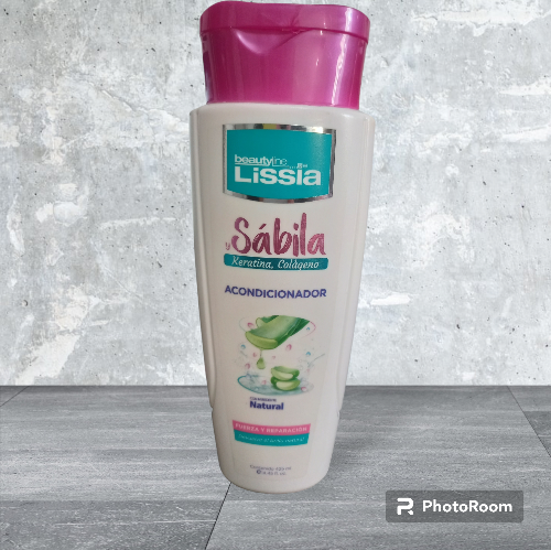 Acondicionador sábila, keratina y colágeno  Lissia 425 ml