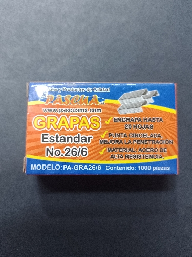 Grapas estándar No.26/6