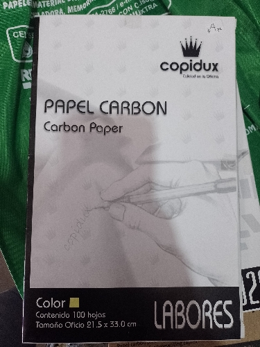 Papel carbón Amarillo oficio
