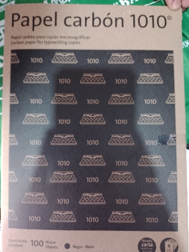 Papel carbón negro carta