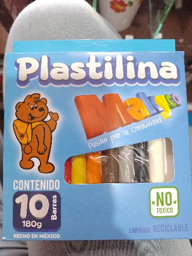 Plastilina makico cajita 10 barras