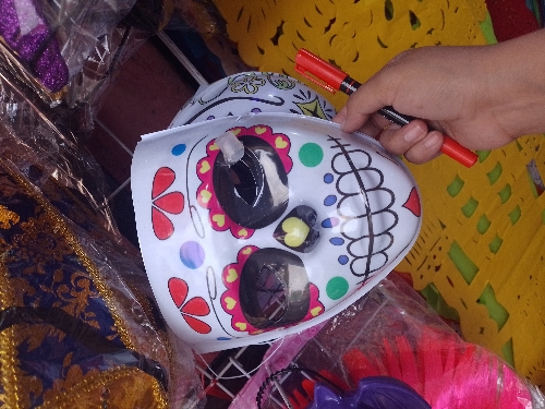 Mascara blanca catrina