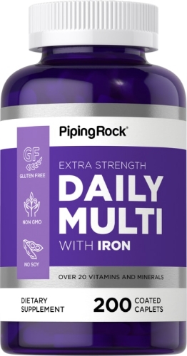 Daily Multi with Iron Frasco de 200 Tabletas / PipingRock