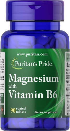 Magnesio 400mg + Vitamina B6 25mg Frasco de 90 Tabletas