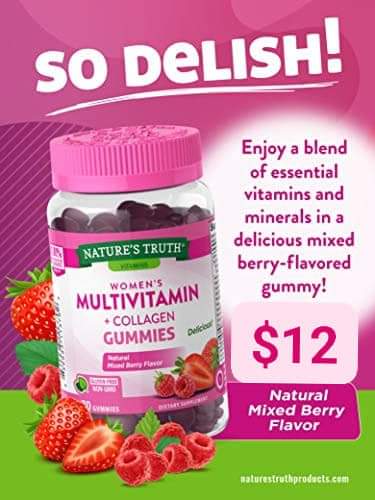 Colágeno + Biotin con Multivitaminas y Minerales 70 Gomitas