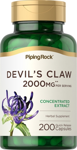 Devil's Claw o Garra del Demonio Frasco de 200 Cápsulas de 2000mg