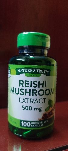 Reishi Mushrooms 500mg Frasco 100 Cápsulas