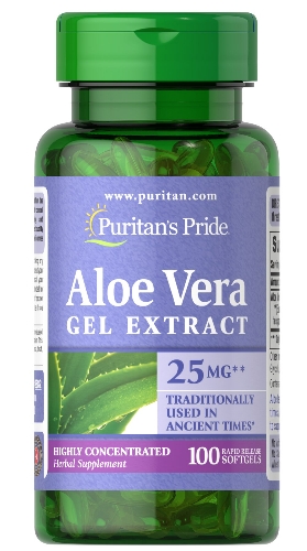 Aloe Vera Gel concentrado  25mg x 200 ( 5000mg ) 100 Cápsulas