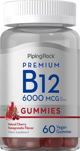 Vitamina B12 Premium 6000mcg Frasco de 60 Gomitas