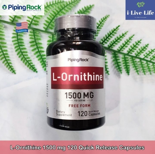L - Ornithine 1500mg 120 Cápsulas
