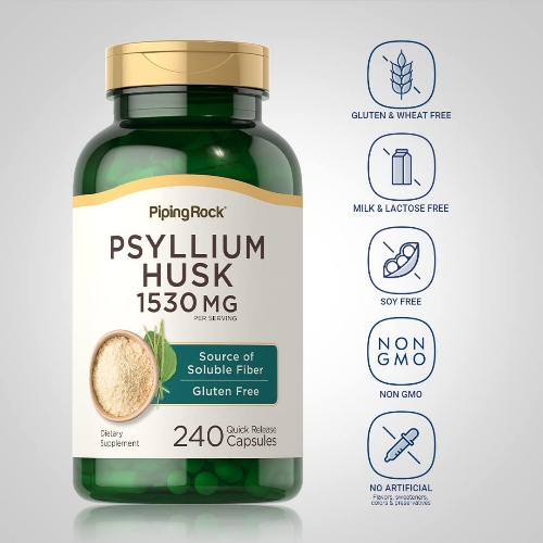 Psyllium 1530mg 240 Cápsulas
