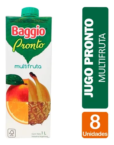 Jugo baggio pronto multifruta 1L