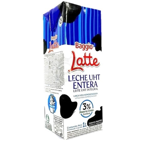 Leche latte larga vida entera.
