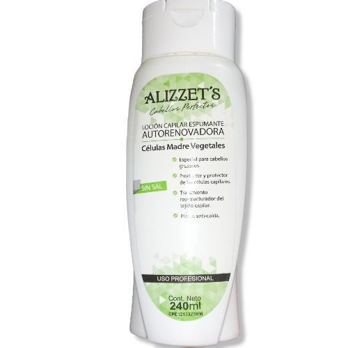 Alizzet's Sin Sal Autoreparadora  Loción Capilar Espumante 240ml