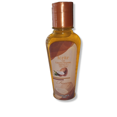 Aceite Coco Fawy 120ml  Vita E Filtro solar
