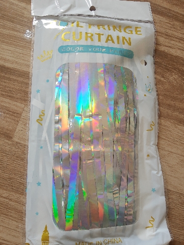 Cortina Plata Hologramada