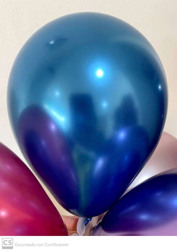 Globo Cromado Azul 5" x unidad