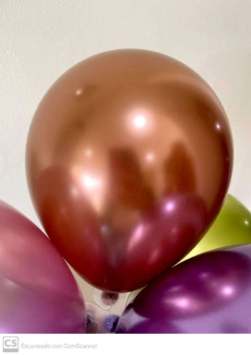 Globo Cromado 5 " Rose Gold x unidad