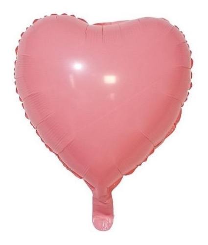 Globo Corazón Rosa Pastel 18"