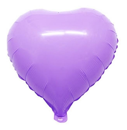 Globo Corazón Lila Pastel 18"