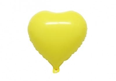 Globo Corazón Amarillo Pastel 18"