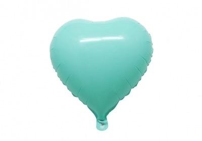 Globo Corazón Verde Pastel 18"