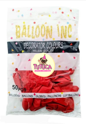 Globos Standard Rojo 10" x 50 u