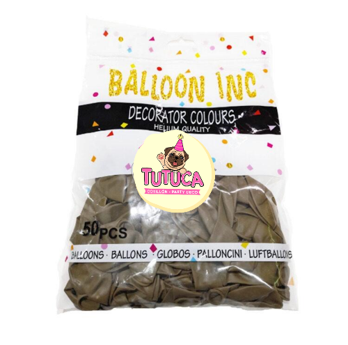 Globos Standard Marrón 10" x 50 u