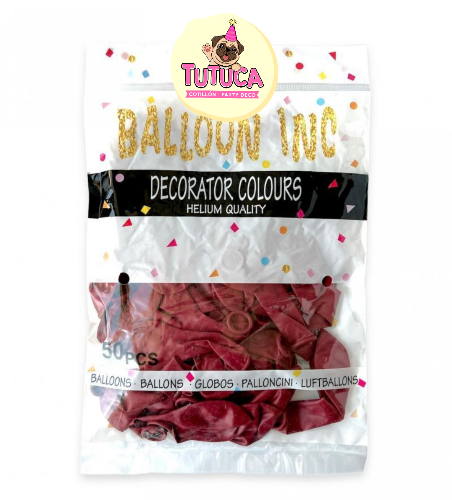 Globos Standard Bordó 10" x 50 u