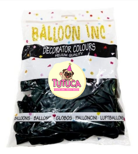 Globos Standard Negro 10" x 50 u