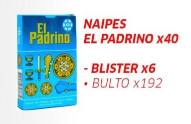 Naipes El Padrino x 40 x 1 u