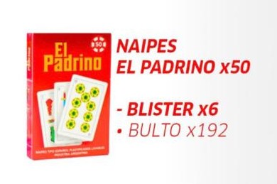 Naipes El Padrino x 50 x 1 u
