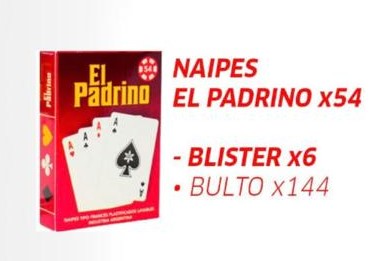 Naipes El Padrino x 54 x 1 u