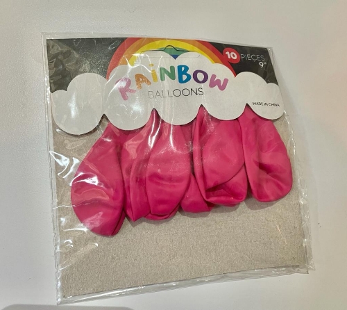 Globo Standard Fucsia 9" x 10 u