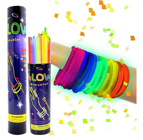 Tubo Pulseras Luminosas x 50 u