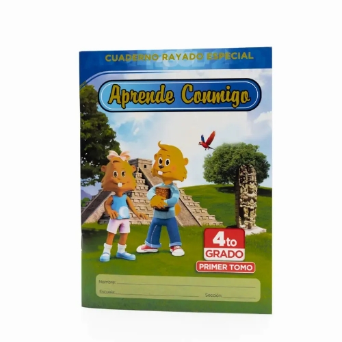 Cuaderno Aprende conmigo 4to tom1