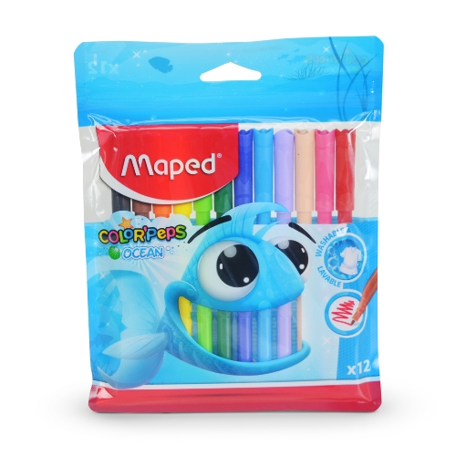 MARCADOR LAV 12 COL OCEAN MAPED CJA#7