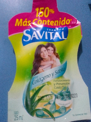 Shampoo savital de sobre