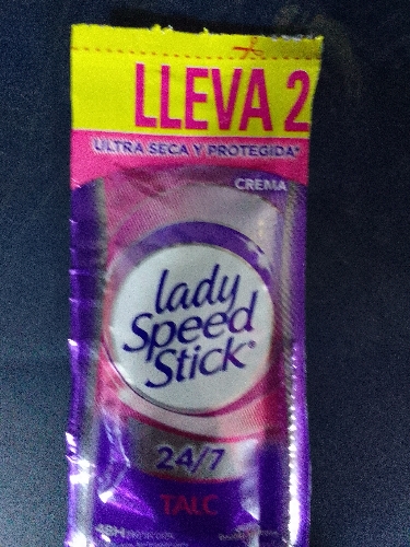 Desodorante de sobre lady speed stick
