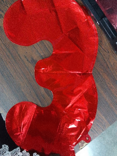 Globo metalizado rojo  talla 16