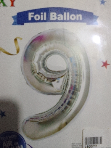 Globo plateados talla 16
