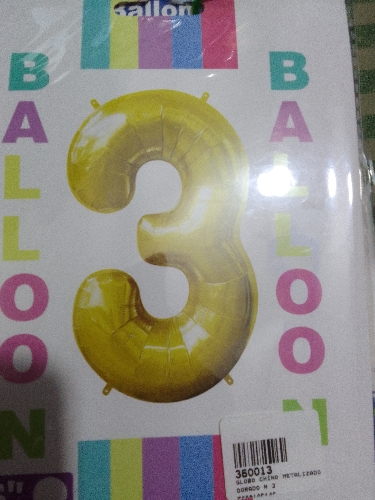 Globo chino metalizado talla 32