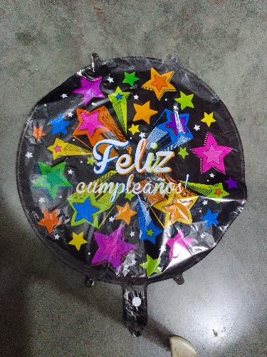Globo redondo felíz cumpleaños