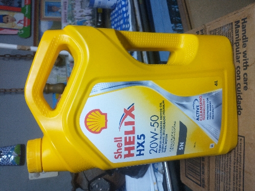 Shell Hellix HX5 20w50 caja 3x1 galón