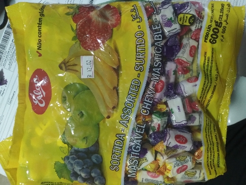 Bala mastigável Erlan 600g