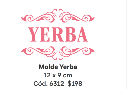 6312 Molde yerba azucar