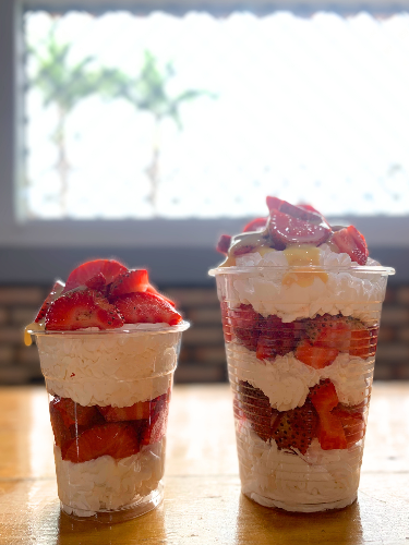 Fresas con crema 16oz